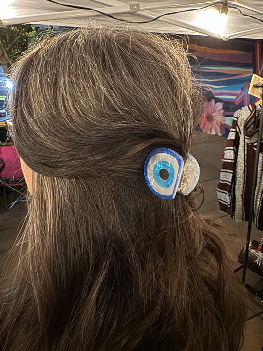 Evil Eye Hair Clip