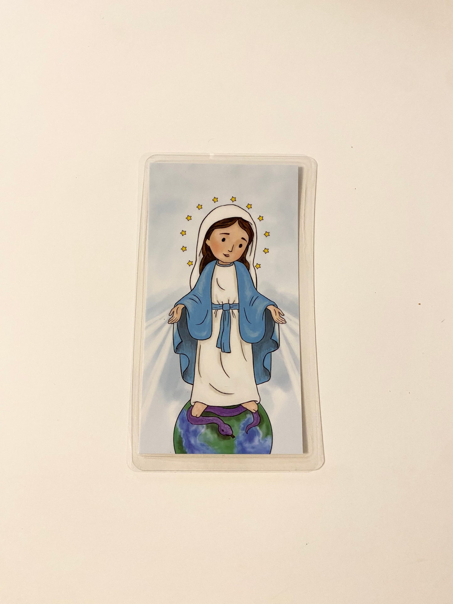 Hail Mary Prayer Card