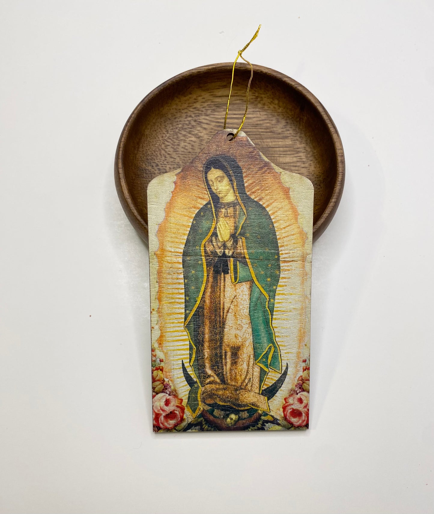 Our Lady Guadalupe Wood Ornament